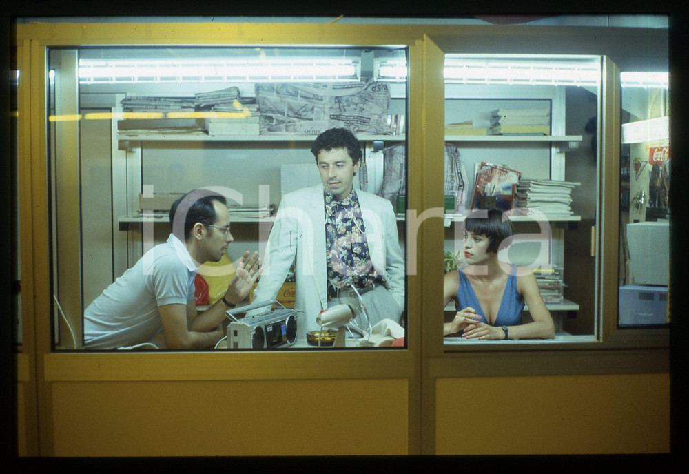 35mm vintage slide* 1987 KAMIKAZEN Gabriele SALVATORES Antonio CATANIA sul set 4