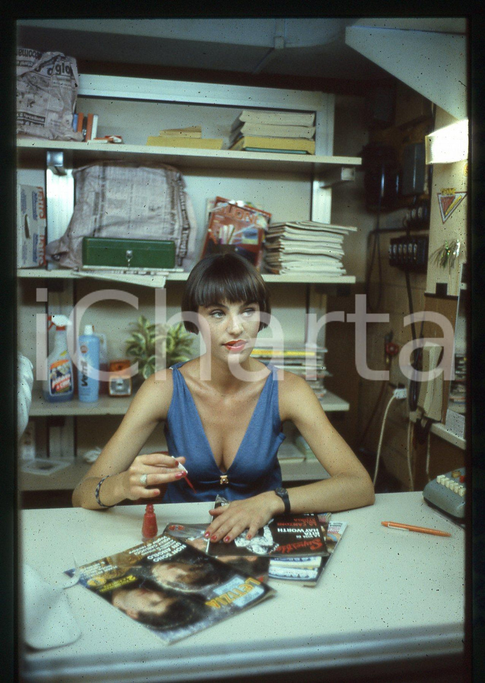 35mm vintage slide* 1987 KAMIKAZEN Laura FERRARI Ritratto dell'attrice (2)