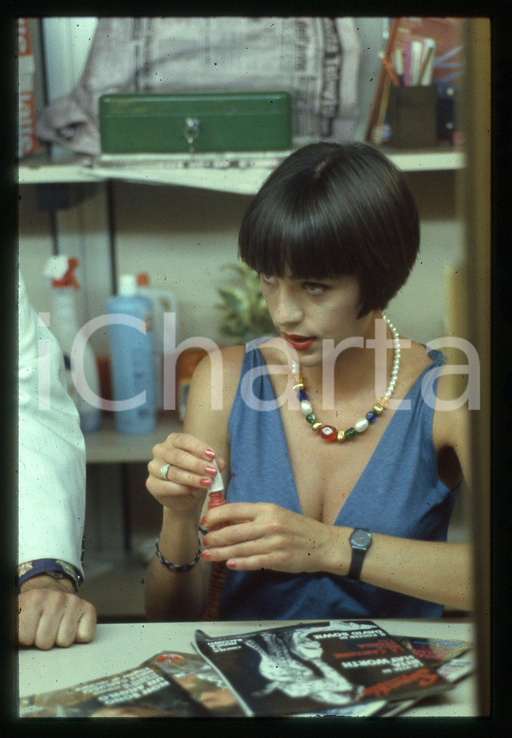 35mm vintage slide* 1987 KAMIKAZEN Laura FERRARI Ritratto dell'attrice (3)