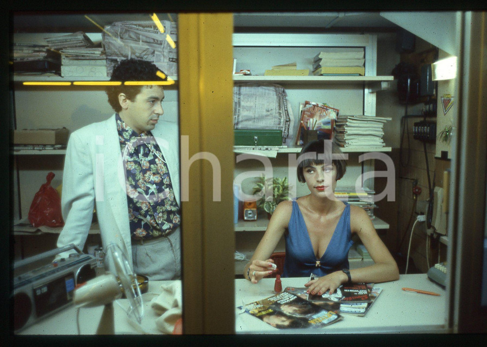 35mm vintage slide* 1987 KAMIKAZEN Antonio CATANIA Laura FERRARI nel film (1)