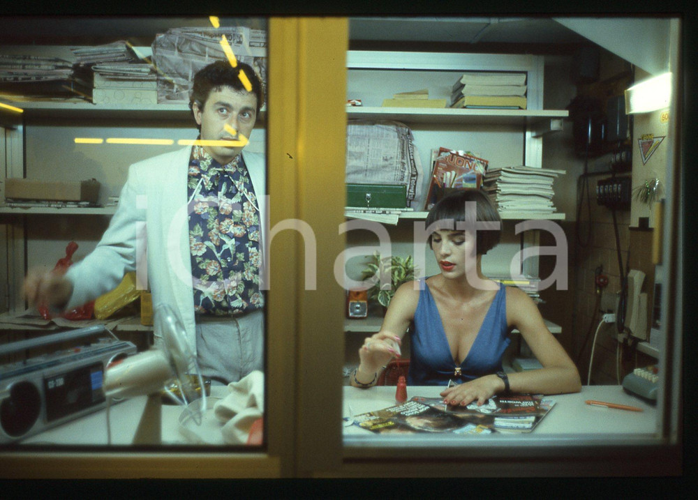 35mm vintage slide* 1987 KAMIKAZEN Antonio CATANIA Laura FERRARI nel film (2)