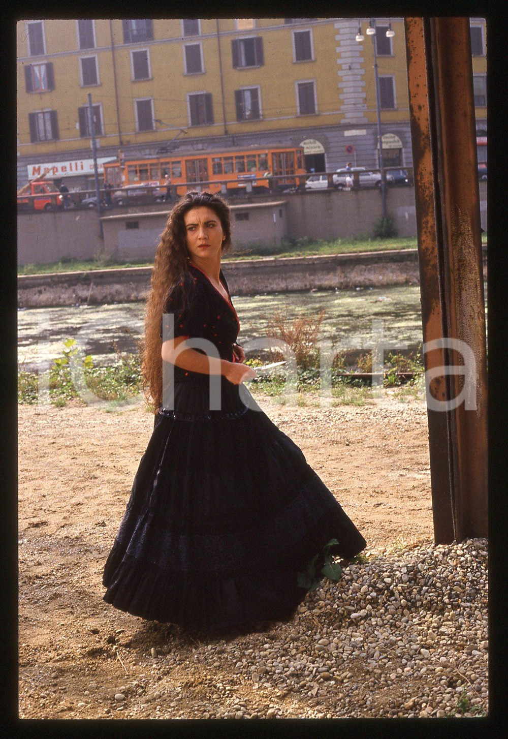 35mm vintage slide*1991 IL COMMISSARIO CORSO - NOTTE DI LUNA Rosa Di BRIGIDA (1)