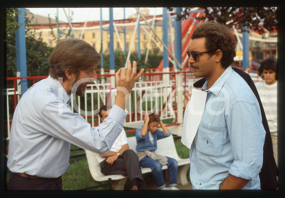 35mm vintage slide*1991 IL COMMISSARIO CORSO Diego ABATANTUONO Alberto SIRONI (1)