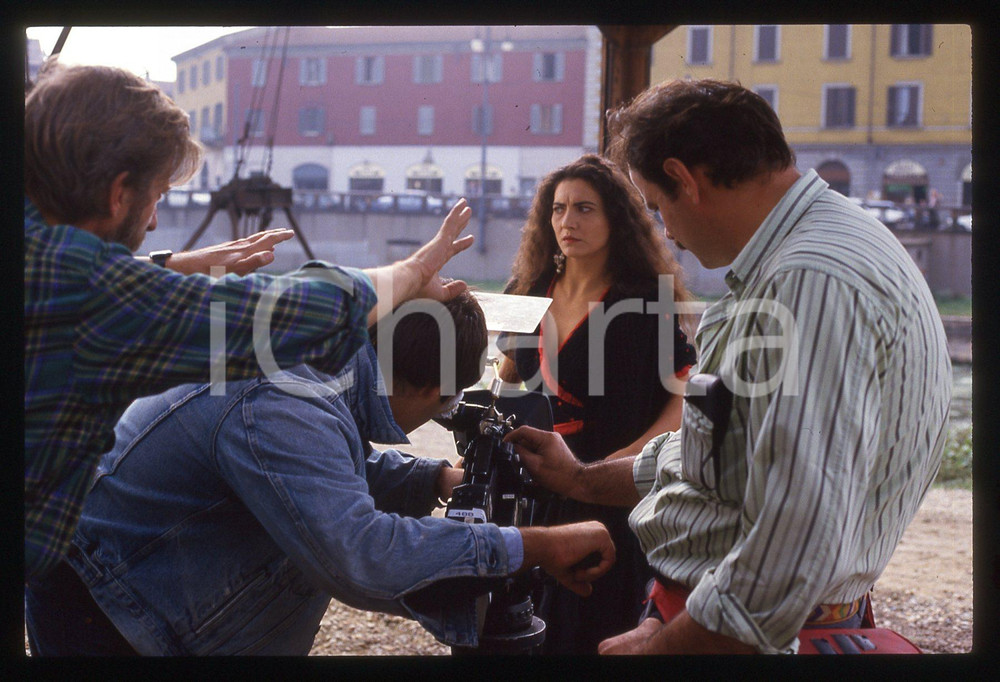35mm vintage slide*1991 IL COMMISSARIO CORSO Rosa DI BRIGIDA Alberto SIRONI (1)