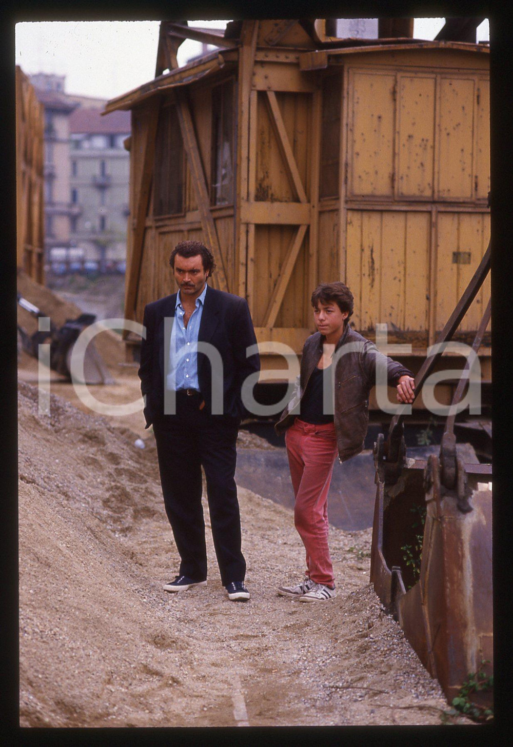 35mm vintage slide*1991 IL COMMISSARIO CORSO -NOTTE DI LUNA Diego ABATANTUONO 16