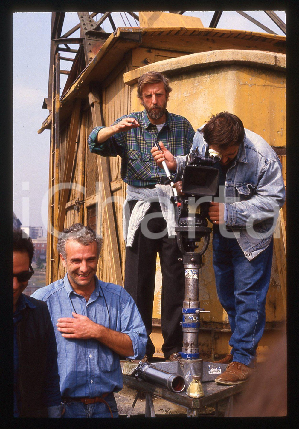 35mm vintage slide*1991 IL COMMISSARIO CORSO Alberto SIRONI il regista sul set 5