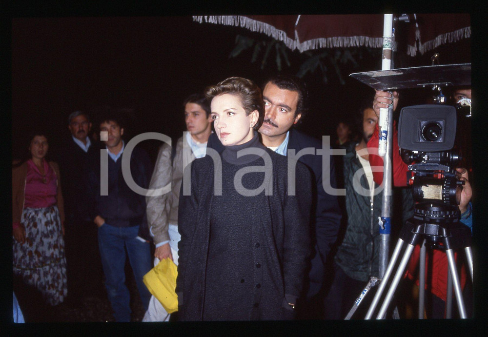 35mm vintage slide*1991 COMMISSARIO CORSO Diego ABATANTUONO Maddalena CRIPPA 5