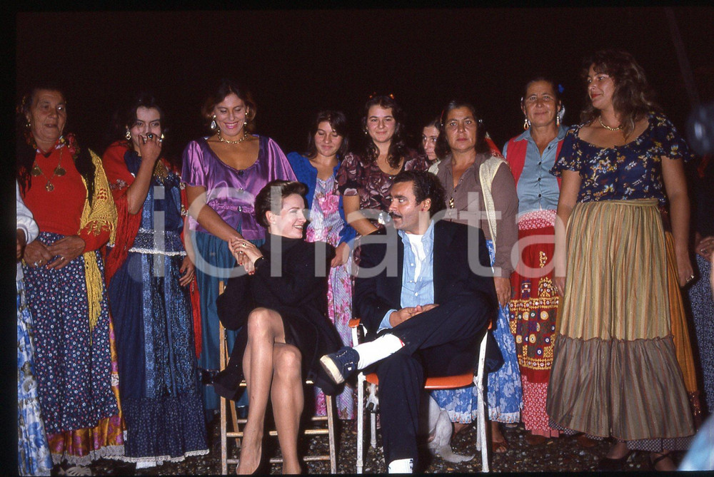 35mm vintage slide*1991 COMMISSARIO CORSO Diego ABATANTUONO Maddalena CRIPPA 8