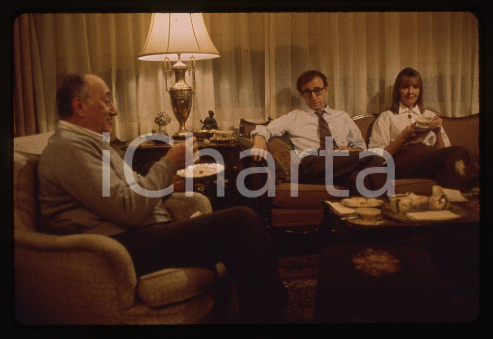 Fotografia d epoca originale 35mm vintage slide 1993 MANHATTAN MURDER MYSTERY Woody ALLEN Diane KEATON 1 1
