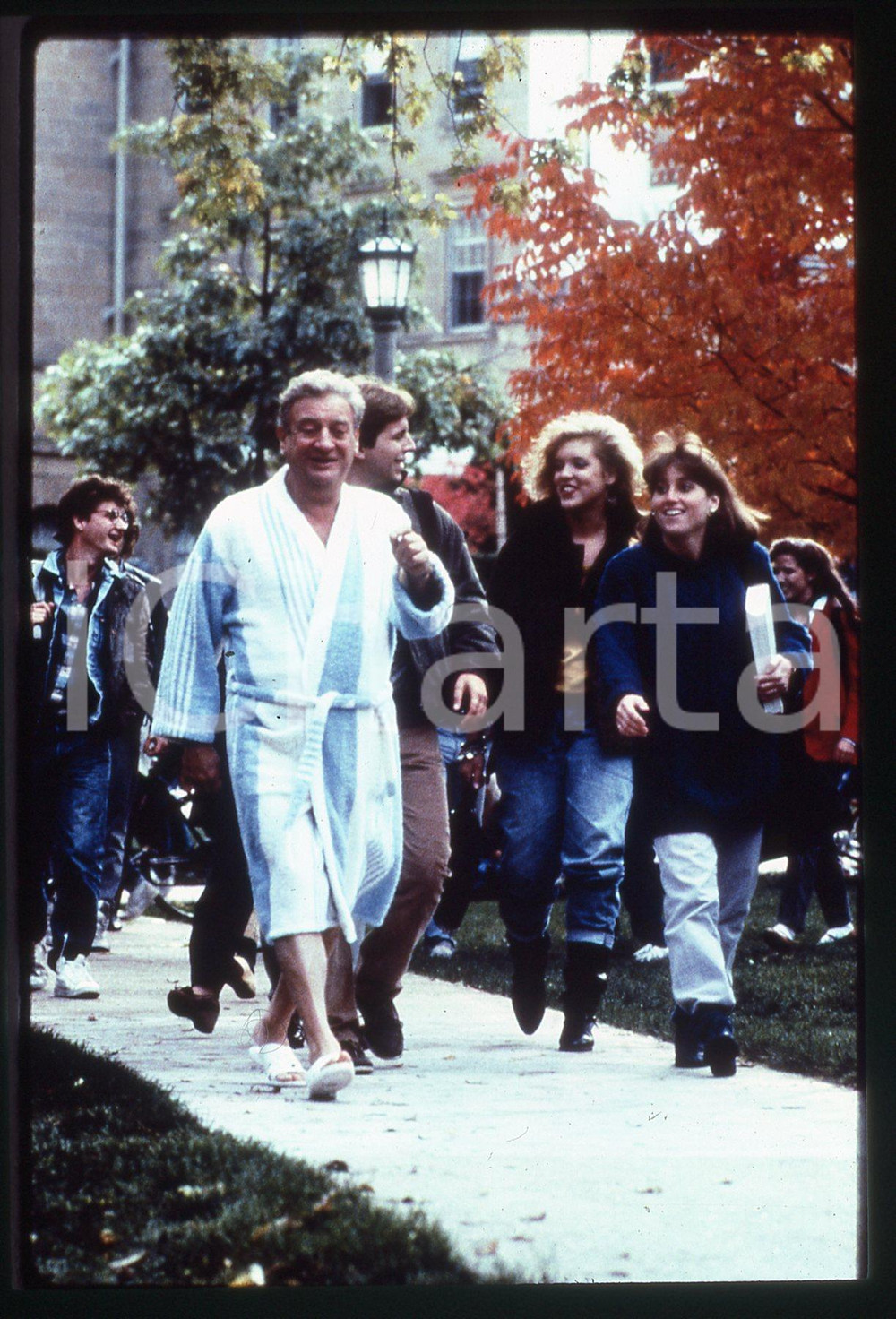 35mm vintage slide* 1986 BACK TO SCHOOL Rodney DANGERFIELD in una scena del film