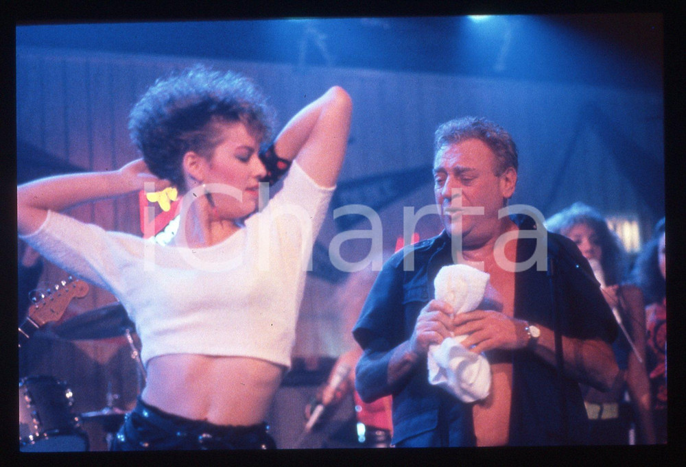 35mm vintage slide* 1986 BACK TO SCHOOL Rodney DANGERFIELD Jacqi BOWE nel film