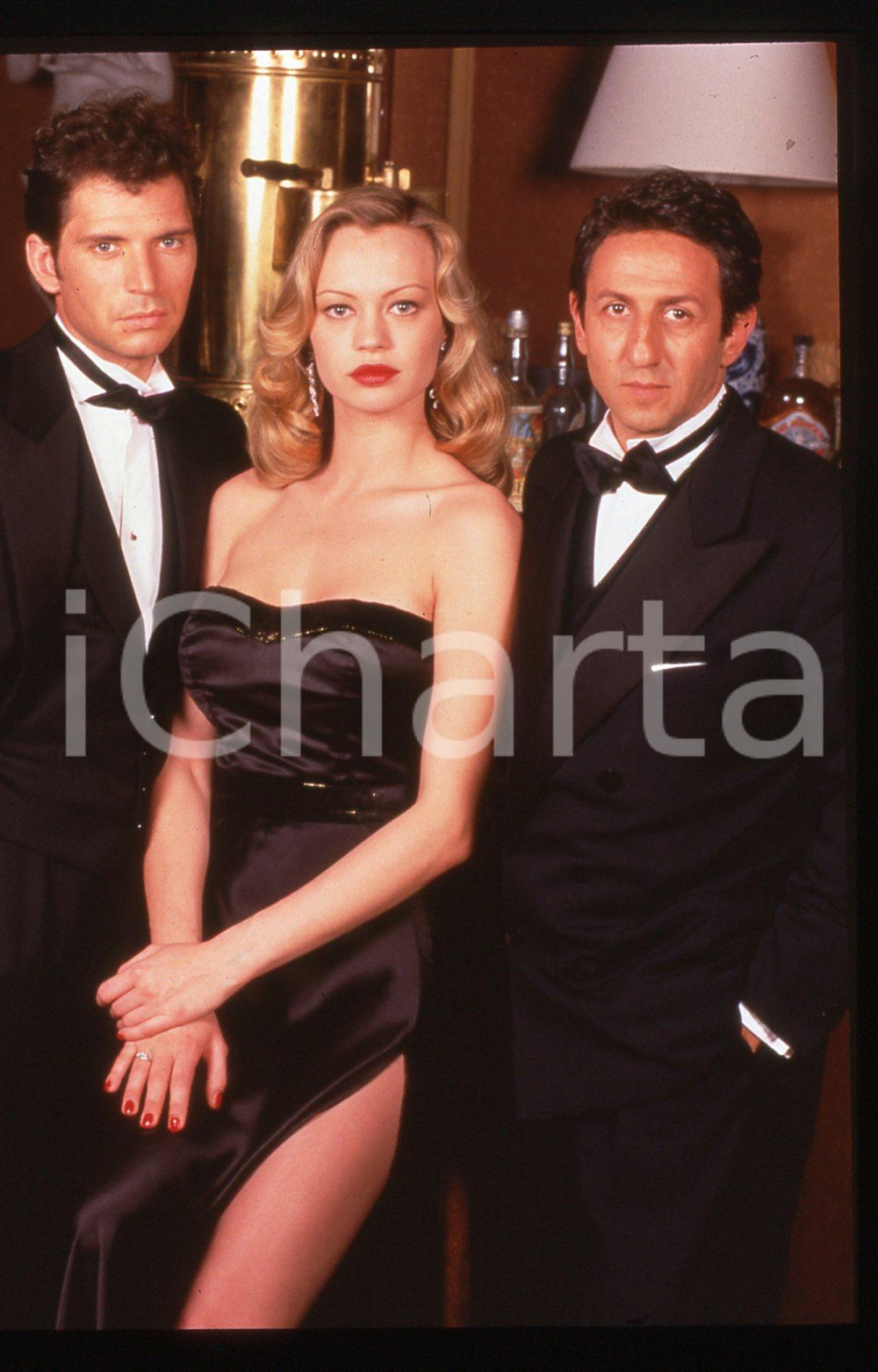 35mm vintage slide*1997 LES HERITIERS Anna FALCHI Richard ANCONINA Ritratto