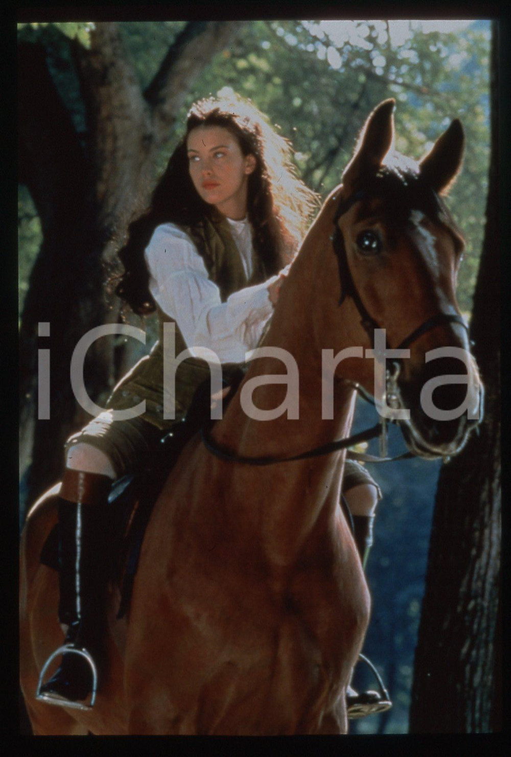 35mm vintage slide*1999 PLUNKETT & MACLEANE Liv TYLER Ritratto dell'attrice