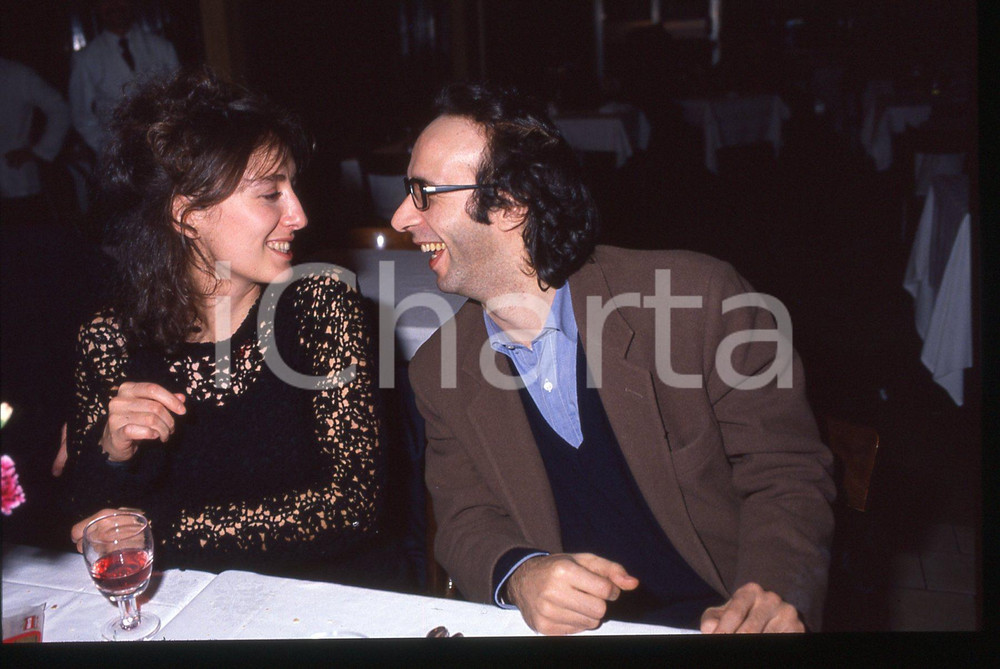 35mm vintage slide*1995 ca COSTUME - Roberto BENIGNI Nicoletta BRASCHI Ritratto