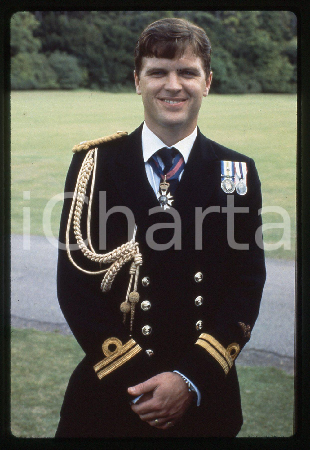 35mm vintage slide* 1992 FERGIE & ANDREW Sam MILLER Ritratto dell'attore