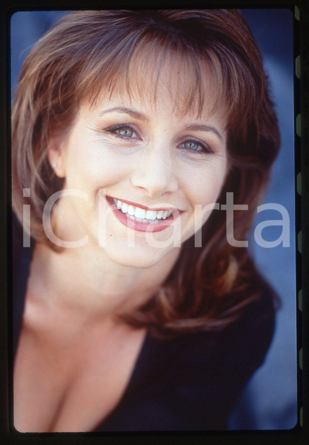 35mm vintage slide*1990 ca BEVERLY HILLS 90210 Gabrielle CARTERIS Ritratto 