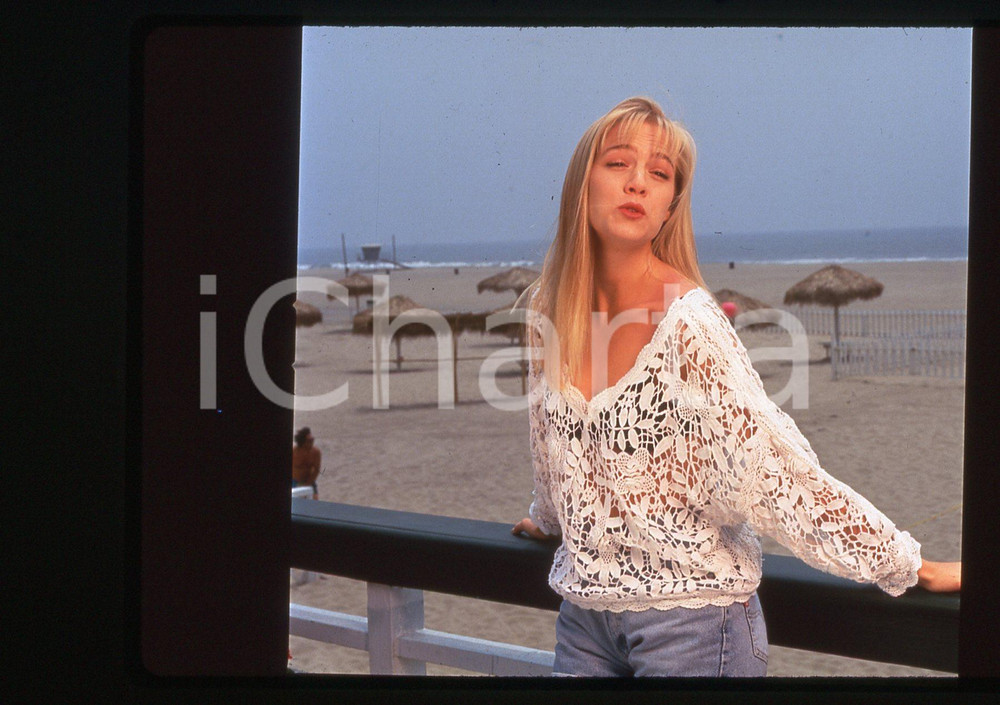35mm vintage slide*1990ca BEVERLY HILLS 90210 Jennie GARTH Ritratto (4)