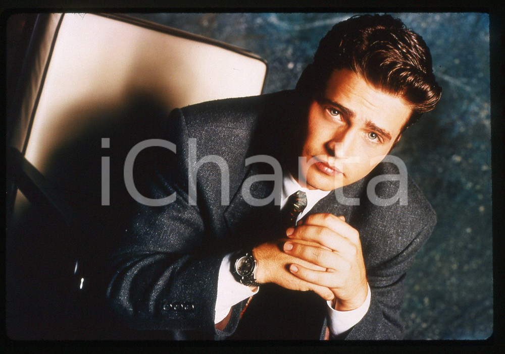 35mm vintage slide*1990 ca BEVERLY HILLS 90210 Jason PRIESTLEY Ritratto  