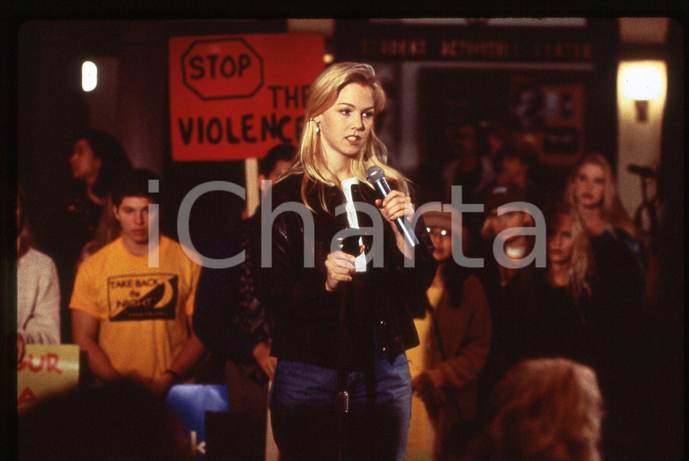 35mm vintage slide*1990ca BEVERLY HILLS 90210 Jennie GARTH Scena della serie tv