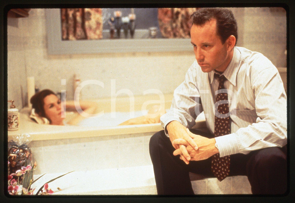35mm vintage slide*1996 BEDTIME Jim HOLMES Teri AUSTIN Scena della serie tv