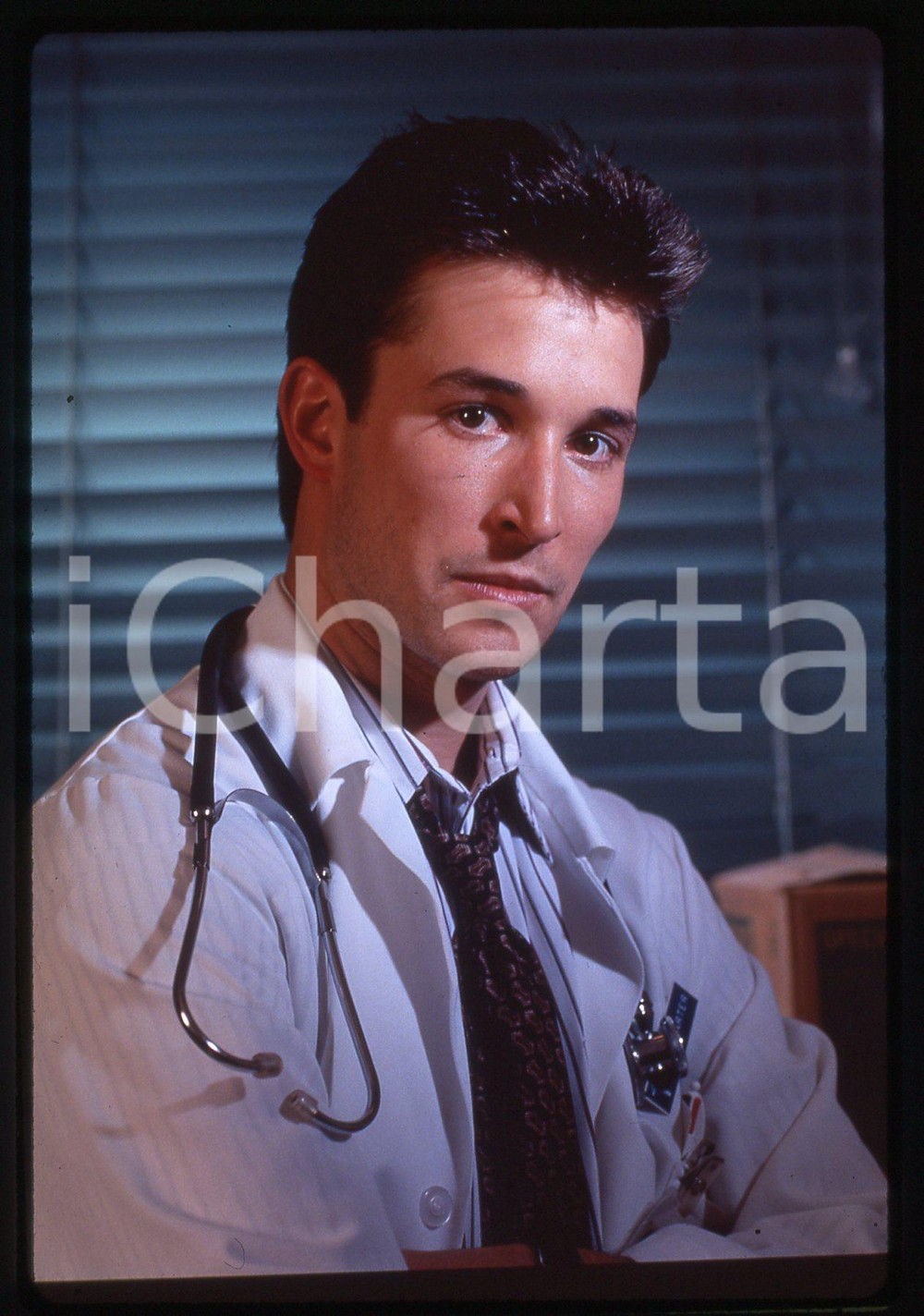 35mm vintage slide* 1995 ca E.R. - Noah WYLE Ritratto dell'attore