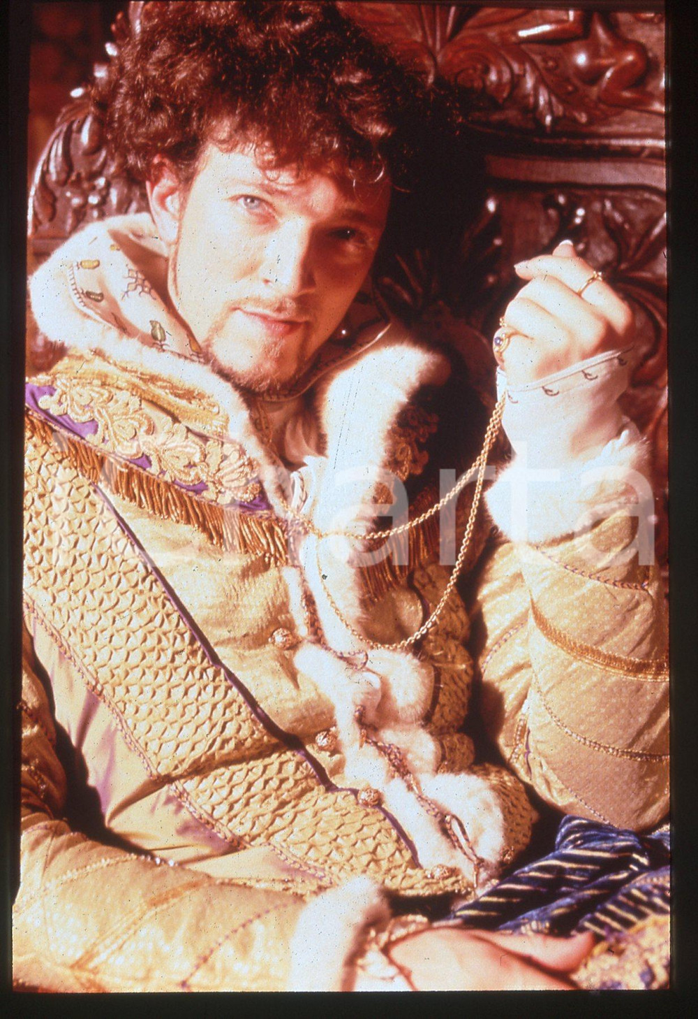 35mm vintage slide*1998 ELIZABETH Vincent CASSEL as Henry III of France