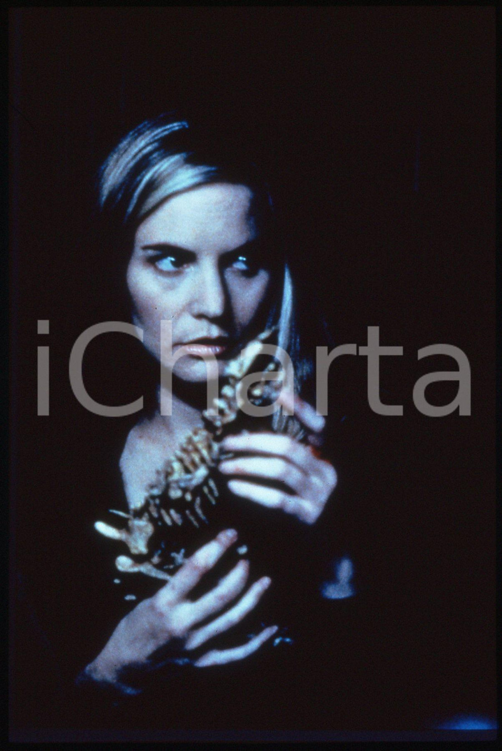 35mm vintage slide*1999 EXISTENZ - Jennifer JASON LEIGH Ritratto dell'attrice