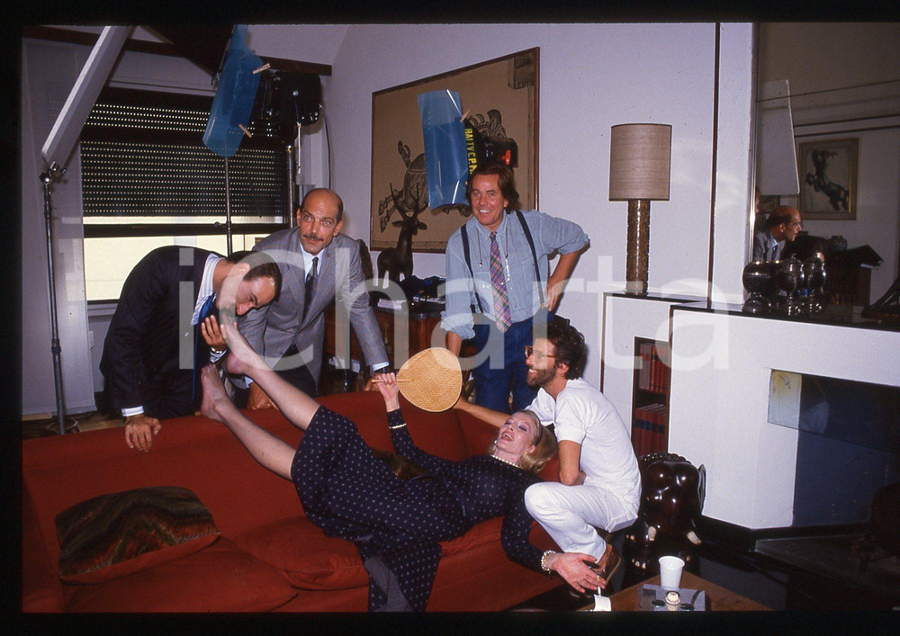 35mm vintage slide*1989 UNA VERITÀ COME UN'ALTRA Gianluigi CALDERONE e il cast 1