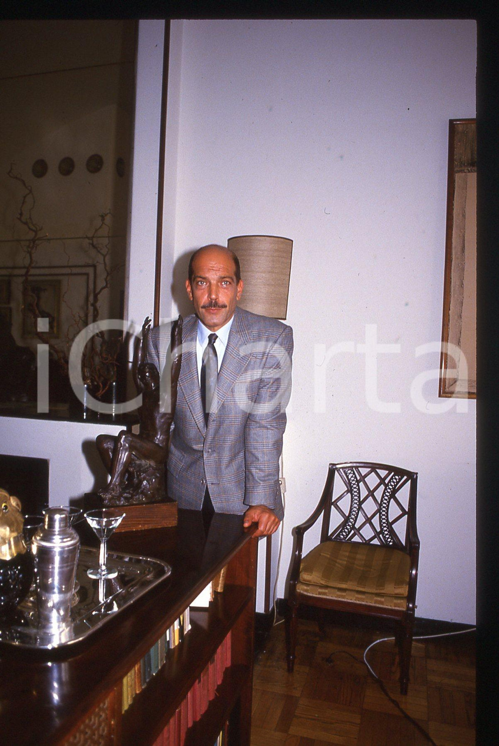 35mm vintage slide*1989 UNA VERITÀ COME UN'ALTRA Orso Maria GUERRINI sul set