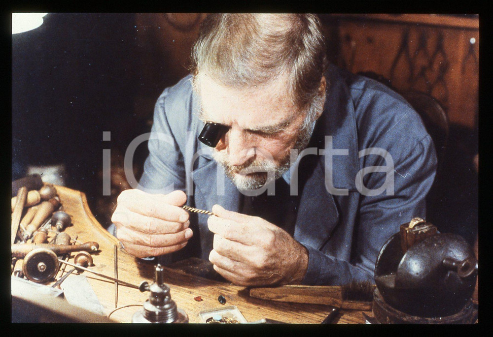 35mm vintage slide*1988 LA BOTTEGA DELL'OREFICE Burt LANCASTER Scena del film 4