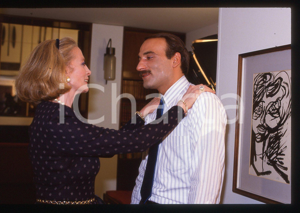 35mm vintage slide*1989 UNA VERITA' COME UN'ALTRA Paolo SCALONDRO e CAPUCINE 3