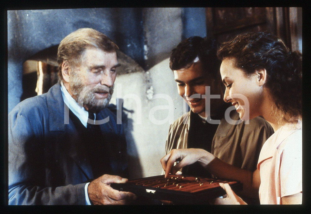 35mm vintage slide*1988 LA BOTTEGA DELL'OREFICE Burt LANCASTER Melora HARDIN 9