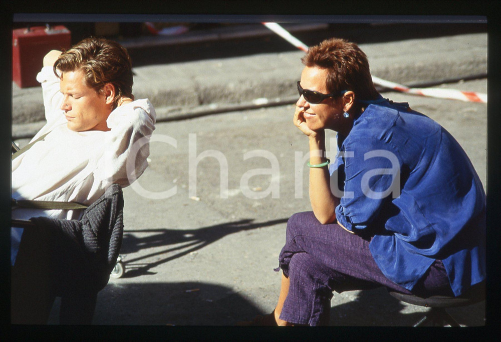 35mm vintage slide*1998 BIN ICH SCHON? - Steffen Wink e la regista Doris DORRIE