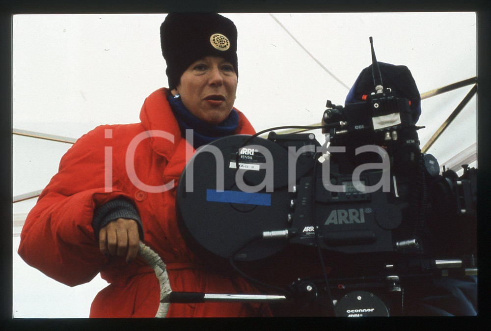 35mm vintage slide*1998 BIN ICH SCHON?- Doris DORRIE La regista sul set del film