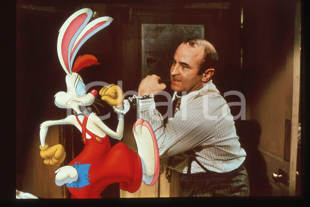 35mm vintage slide*1988 WHO FRAMED ROGER RABBIT Bob HOSKINS Una scena del film 3