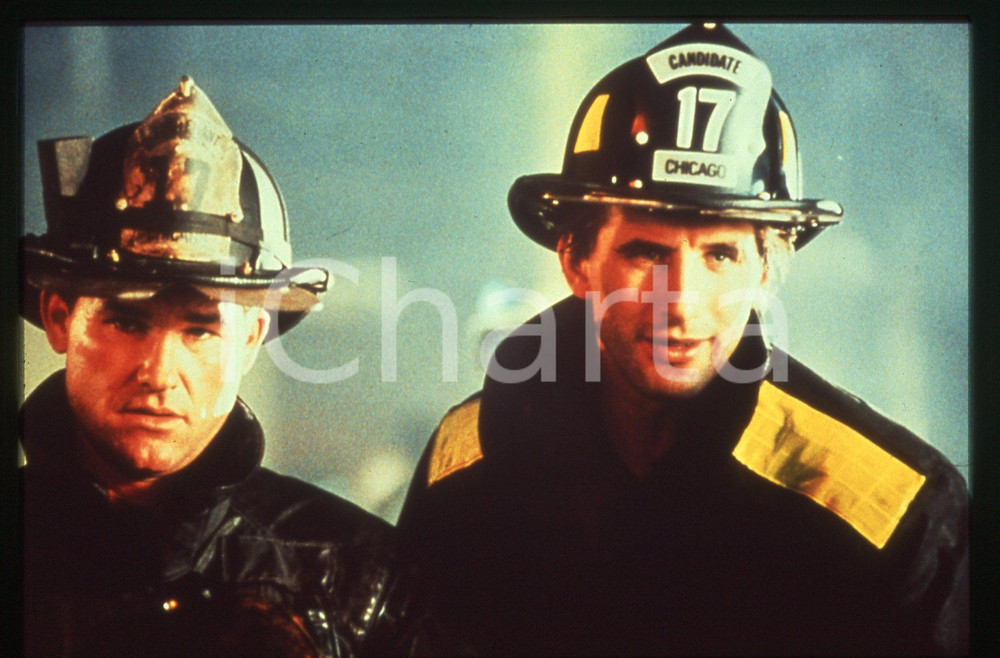 Fotografia d epoca originale 35mm vintage slide1991 BACKDRAFT  Kurt RUSSELL William BALDWIN Scena del film 1