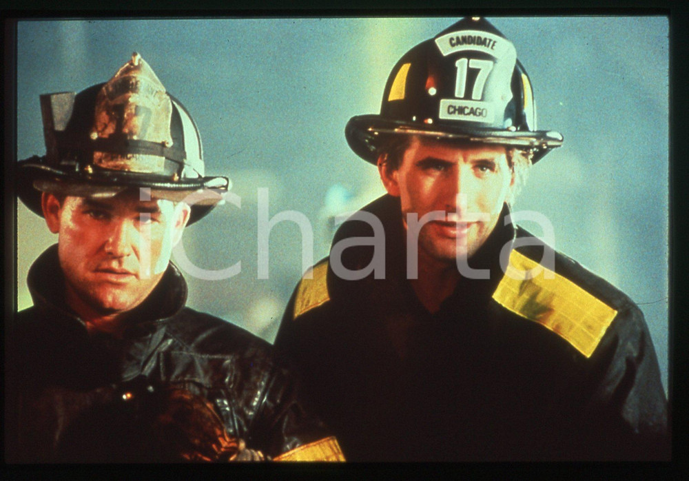 Fotografia d epoca originale 35mm vintage slide1991 BACKDRAFT Kurt RUSSELL William BALDWIN Scena del film 1 1