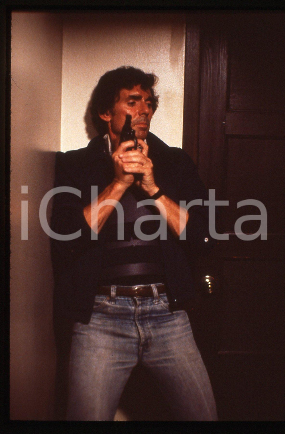 35mm vintage slide*1987 PRETTYKILL - David BIRNEY in una scena del film