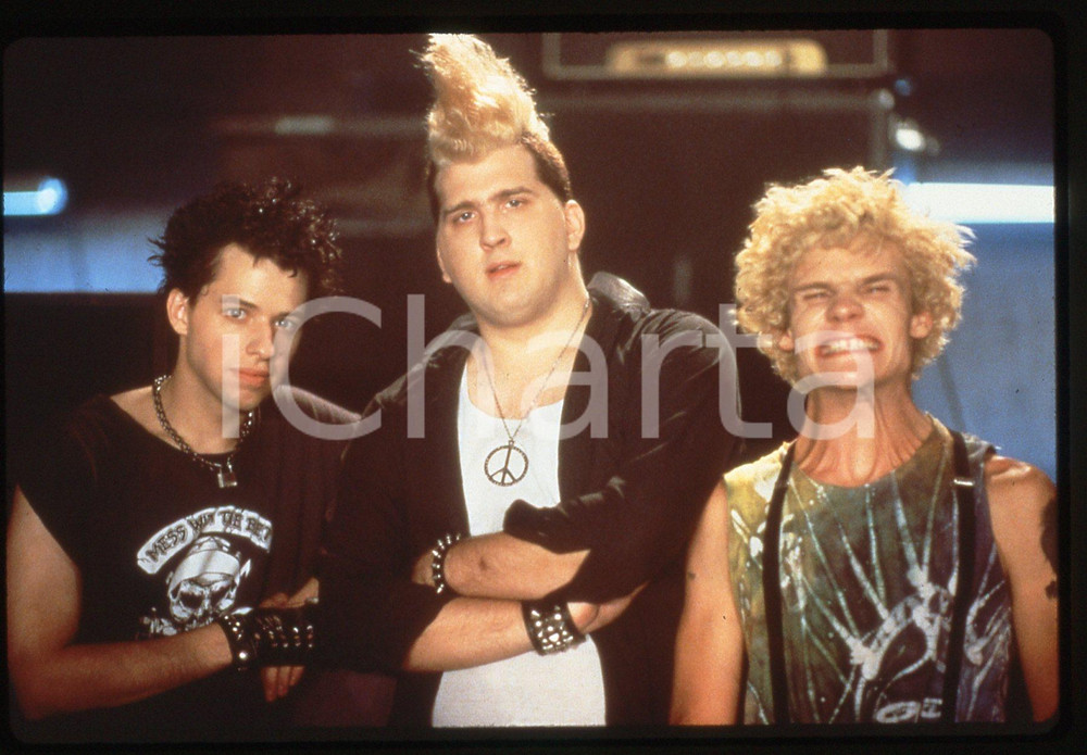35mm vintage slide*1987 DUDES - Jon CRYER Daniel ROEBURCK e FLEA nel film