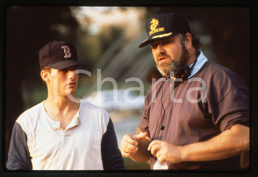 35mm vintage slide* 1992 A FEW GOOD MEN - Tom CRUISE e Rob REINER sul set