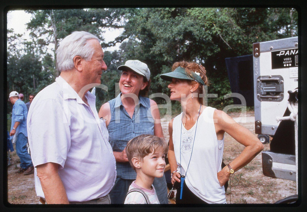 35mm vintage slide*1998 SHADRACH Susanna STYRON Robert TERRA sul set del film