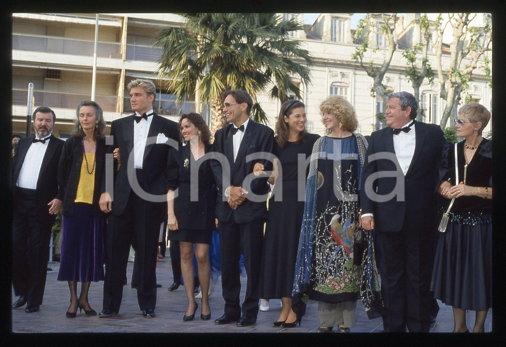 35mm vintage slide*1990ca CANNES - CINEMA - Jill CLAYBURGH  Dolph LUNDGREN  