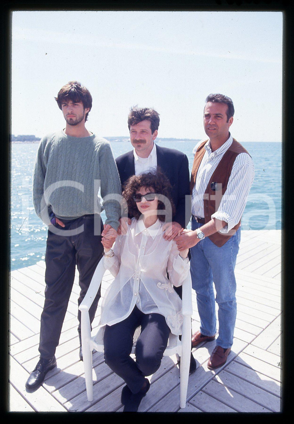 35mm vintage slide*1994 CANNES Alessandro D'ALATRI Anna GALIENA Massimo GHINI 5