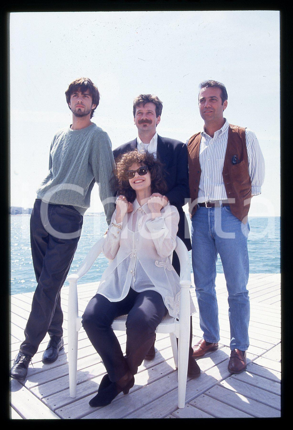35mm vintage slide*1994 CANNES Alessandro D'ALATRI Anna GALIENA Massimo GHINI 16