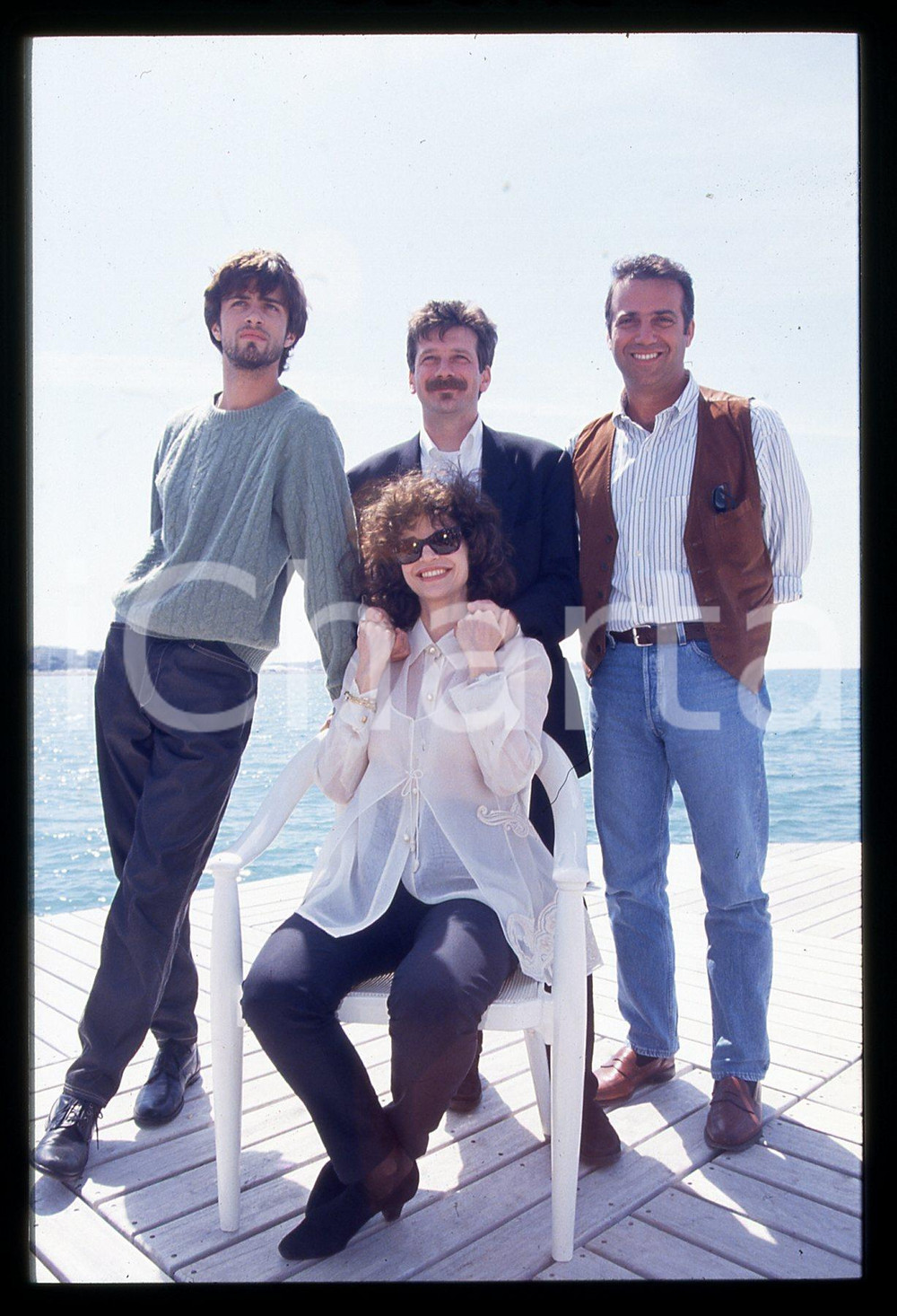 35mm vintage slide*1994 CANNES Alessandro D'ALATRI Anna GALIENA Massimo GHINI 18