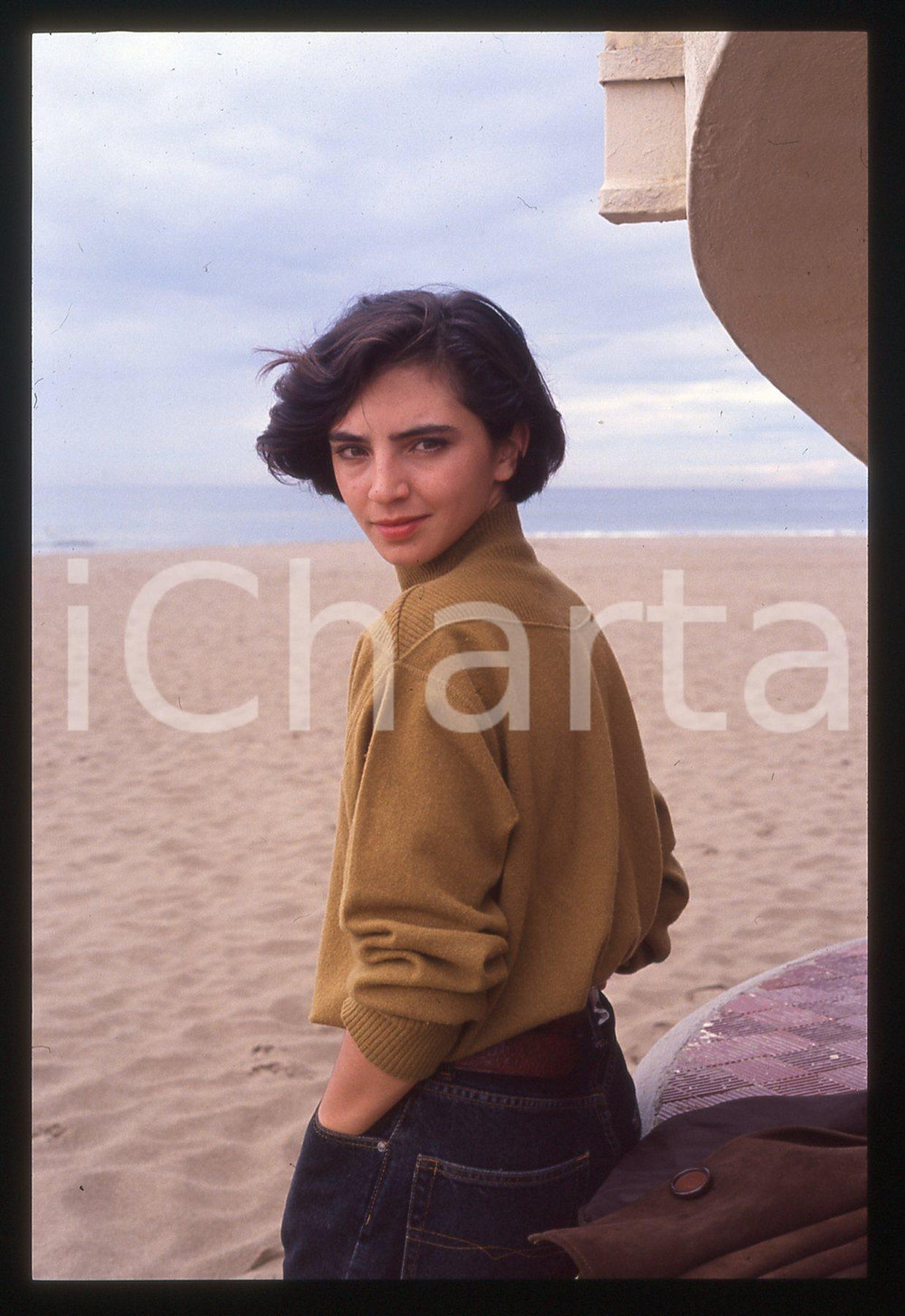 35mm vintage slide* 1995ca VENEZIA LIDO Inês de MEDEIROS Ritratto dell'attrice 5