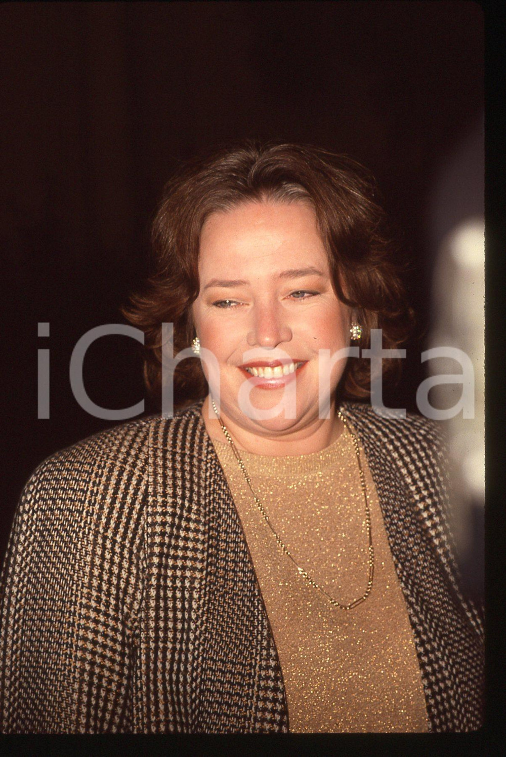 35mm vintage slide* 1990 ca CINEMA Kathy BATES Ritratto dell'attrice