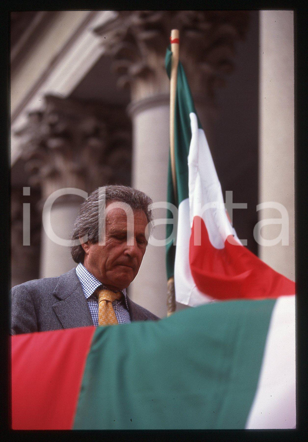 35mm vintage slide*1990 ca POLITICA Tomaso STAITI DI CUDDIA DELLE CHIUSE