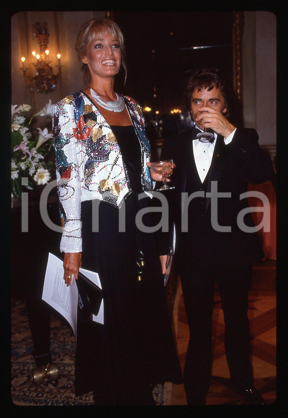 35mm vintage slide*1990 LOS ANGELES - BRITANNIA AWARDS Dudley MOORE Ritratto