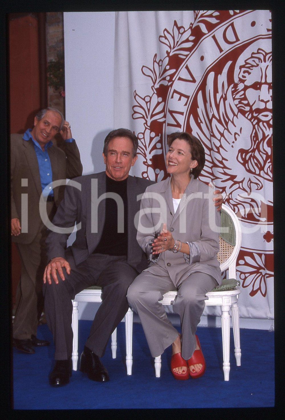 35mm vintage slide*1998 VENEZIA  Annette BENING Warren BEATTY Mostra del Cinema